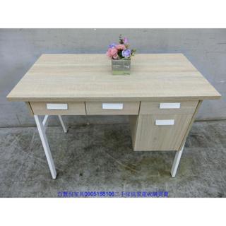 新竹二手傢俱◎百豐悅2手傢俱-新品 101公分梧桐四抽書桌 辦公桌 電腦桌 寫字桌 套房傢具 桃園二手傢俱 尖石中古家具