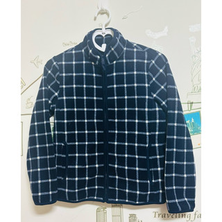 日本品牌 Uniqlo 格紋文青刷毛外套