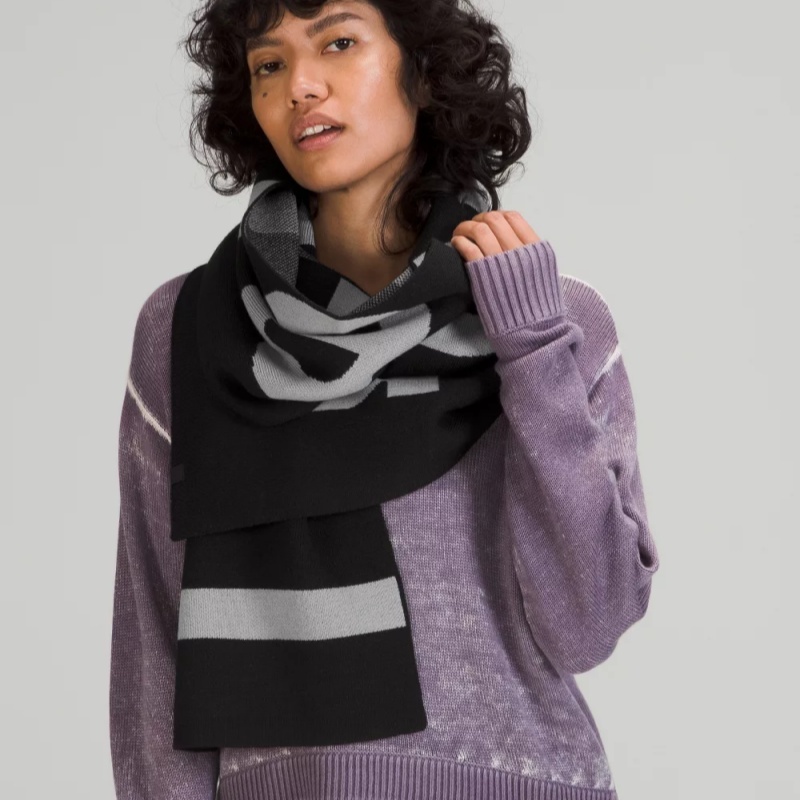 【other more 特選潮流】加拿大運動第一品牌 LULULEMON Wool-Blend Knit 羊毛混紡針圍巾