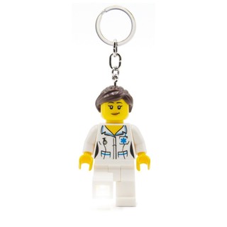 LEGO KE186H LED 樂高城市系列女護士鑰匙圈燈 鑰匙圈 手電筒【必買站】樂高週邊