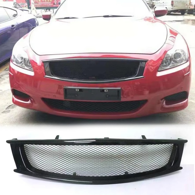 適用於 英菲尼迪 Infiniti G37 升級 碳纖維 水箱罩 中網