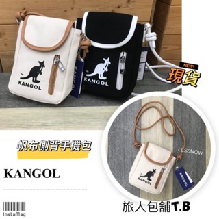 KANGOL袋鼠帆布側背小包 手機包 斜揹包 側揹包 手機小包 小包包 小廢包 男生包包 女生包包 (現貨-快速出貨)