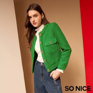 SO NICE 百搭荷葉高領坑條針織上衣｜白/粉｜都會時尚女裝 【58530021】