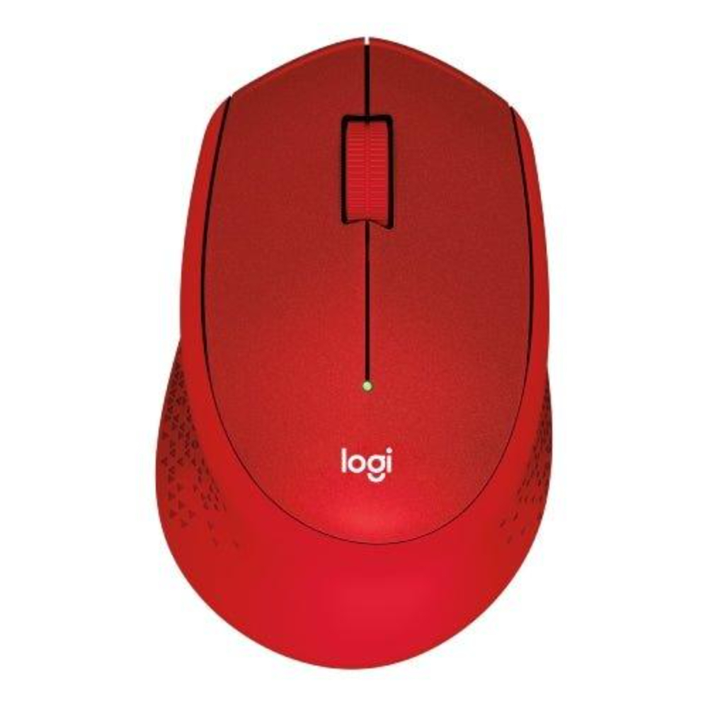 羅技Logitech 無線靜音滑鼠(M331)-紅 墊腳石購物網