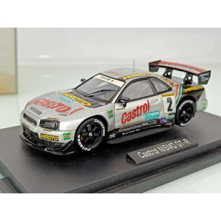EPOCH M4 1:43（1/43） Nissan Skyline GTR R34 Nismo Castrol 模型車