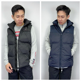 【New START精品服飾-員林】Tommy Hilfiger 防風 防潑水 科技羽絨 連帽背心 羽絨背心 外套 厚款