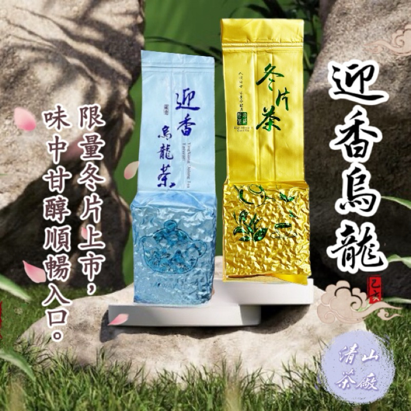 【清山茶廠】高山迎香烏龍茶 2024年春茶 冬茶 冬片 生茶 焙火半熟茶 冷熱泡皆可 茶葉 高山茶 烏龍茶