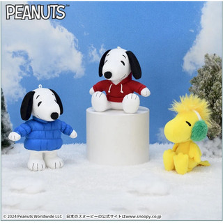 ❤Lika小舖❤D史努比 日本正版帶回 全新正版現貨 SNOOPY景品玩偶布偶娃娃 史努比圍巾造型 小黃鳥玩偶吊飾