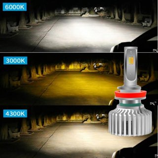三色變色 LED 大燈 霧燈 汽車 H1 H4 H7 HS1 H11 9012 9006 LED大燈