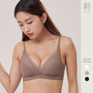 【韌REN 柔絲・法式薄紗三角杯｜現貨】無鋼圈內衣 薄杯內衣 薄墊內衣 蕾絲內衣 法式蕾絲 法式內衣 集中