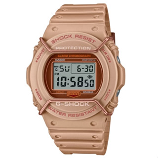 【CASIO 卡西歐】G-SHOCK 大地色系啞光金屬電子錶 DW-5700PT-5 45.4mm