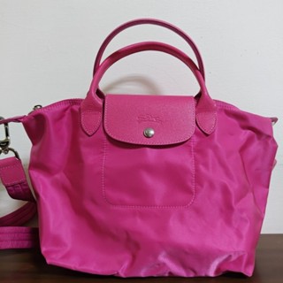 LONGCHAMP Le Pliage Neo系列尼龍短把兩用水餃包 手提包 肩揹包 側揹包 女生包包 精品包包（二手）