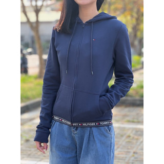 【New START精品服飾-員林】現貨 Tommy Hilfiger 女款 下擺串標 連帽外套 棉外套 女版 薄外套