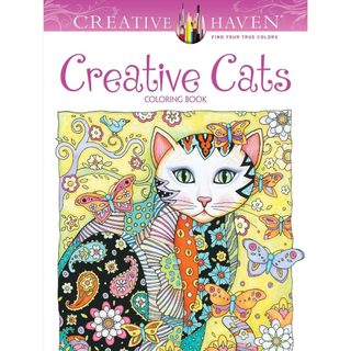 ＊謝謝啦＊著色書 Creative Haven Creative Cats Coloring Book(久放)