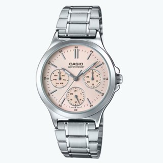【CASIO 卡西歐】甜美系三針三眼女錶LTP-V300D-4A 33.2mm 現代鐘錶