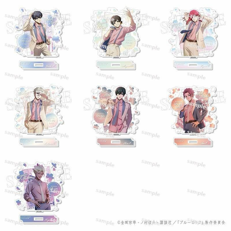 [3送1] 7款✨BLUE LOCK 藍色監獄 立牌 櫻花 10cm 無背版 凪誠士郎 系師凜 系師冴 士道龍聖