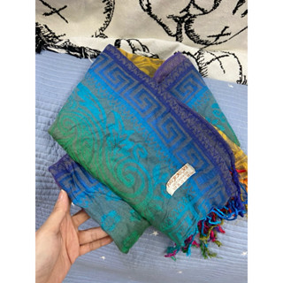 全新 七彩漸層 Pashmina /100%CASHMERE 喀什米爾 尼泊爾 保暖純手工 圍巾 絲巾 披肩