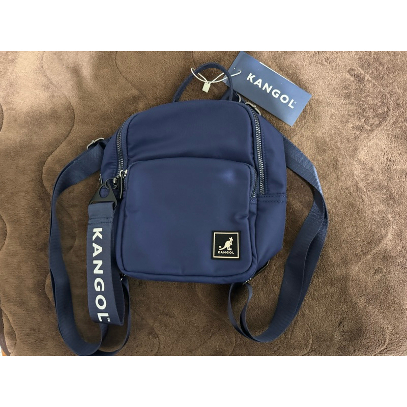 kangol藍色小後背包