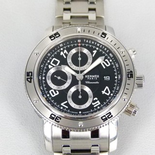 【時間迴廊】HERMES愛馬仕(41mm)Clipper CP2.910-自動上鍊機械計時腕錶(盒單全)