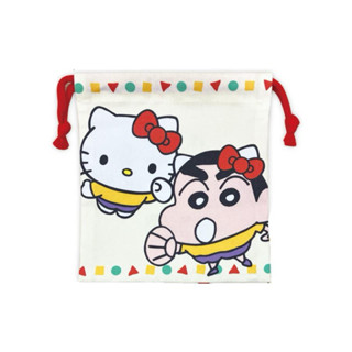 🔅🔅 日本🇯🇵 三麗鷗系列小物～Hello Kitty&蠟筆小新 束口袋 收納袋