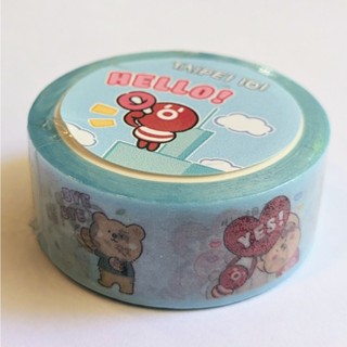 臺北 101 紙膠帶 貼紙 熊歡樂 貼圖 全新 紀念品 手帳貼紙素材 禮物包裝 文具 裝飾貼紙 圖案 可愛插畫卡通 出清