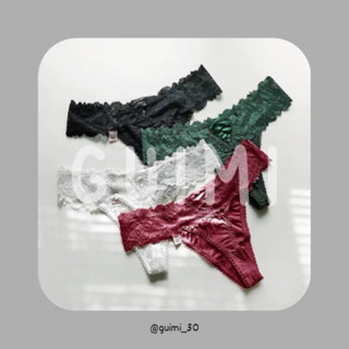 ► GUI MI║後綁帶蕾絲丁字褲