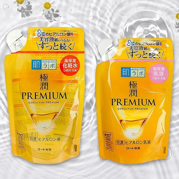 【ROHTO 肌研】極潤金緻特濃保濕精華水170ml／高效保濕精華乳140ml(補充包)｜D143702