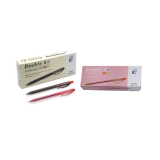 蝦皮隔日到貨 Double A Alpine按壓式DA原子筆 0.5mm (12入/盒)(新舊版隨機出貨)-紅 墊腳石購物網