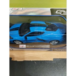 ❤現貨-全新品❤ Maisto收藏模型車1:18 Chevrolet Corvette Stingray Coupe藍色