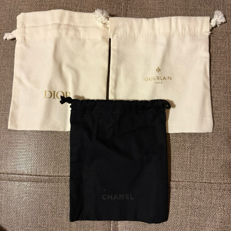 dior chanel guerlain 化妝品 收納袋 帆布袋