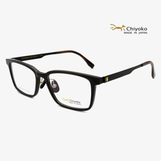 CHIYOKO 8306 日本千代子手工眼鏡 限量牛角時尚超輕商務方形全框男士大臉眼鏡 日系男生眼鏡框【幸子眼鏡】