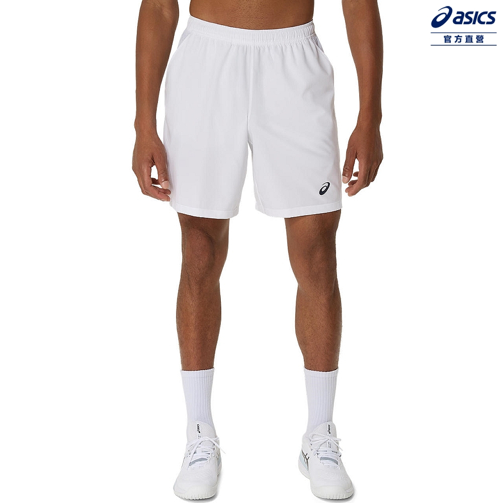 ASICS 亞瑟士 9吋平織短褲 男款 海外版型 網球下著 2041A343-100