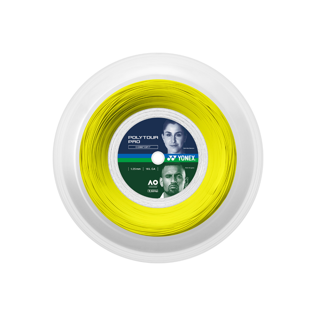 YONEX POLYTOUR PRO 網球線 200米大捲 (Kyrgios/Ruud使用款) 最多簽約選手使用款