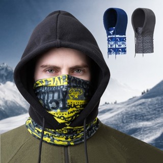 搖粒絨連帽圍脖 套頭帽 圍脖帽 脖圍帽 防風面罩 保暖頭套 滑雪面罩 防寒面罩 防風頭套【IB290】普特汽車精品