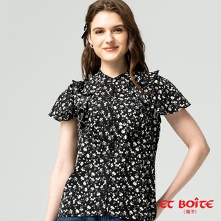 BLUE WAY ET BOiTE 箱子 - 女款 典雅碎花荷葉袖上衣