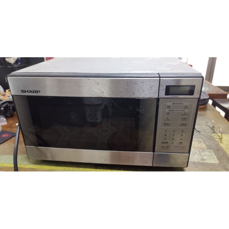[三重龍大百貨]售二手SHARP R-290H(S)微波爐拆機零件，高壓變壓器壓控面板主機板磁控管轉盤馬達電源線