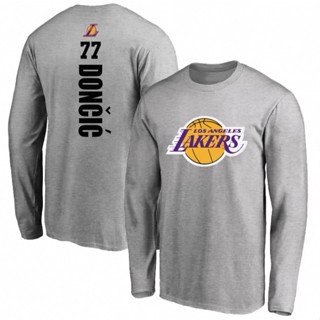 🔥唐西奇Luka Doncic東契奇長袖純棉T恤上衛衣🔥NBA球衣湖人隊獨行俠隊小牛運動圓領衣服棉T大學T男籃球衣B10