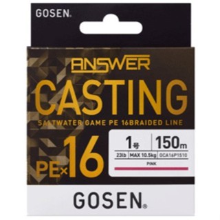 💢 桃園東區釣具【 GOSEN ANSWER CASTING PE×16(16股PE線) 船釣 軟絲 淡水路亞 磯釣 】