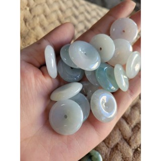 【七彩翡翠】 緬甸 天然 翡翠 A貨 成品 吊墜 掛件 平安扣 一生平安 歲歲平安 扣住平安 招財 臺灣現貨