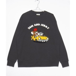 🐶olatoy🐱 日本 湯姆貓與傑利鼠 TOM and JERRY 立體刺繡卡通長袖衣服大學T