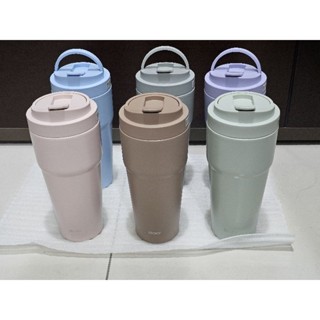 全新 WOKY 沃廚 二代 渾圓杯 雙層陶瓷款 750ml 附矽膠粗吸管