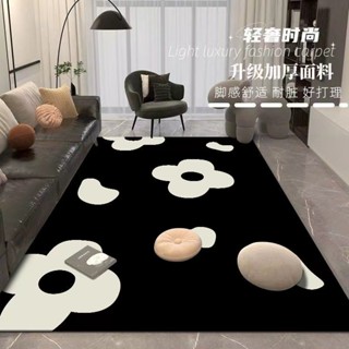 ins風 潮牌地墊 水晶絨地墊 客廳地毯 客廳地墊 床邊毯 臥室地毯 房間地墊 辦公座椅墊 轉椅墊子 耐磨防滑可定製裁剪