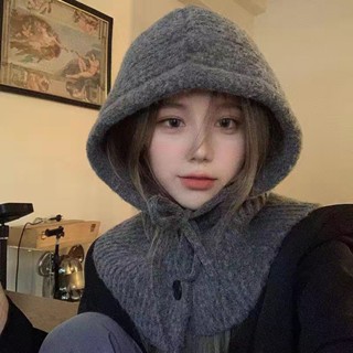 ◾️ Yoga 生活館 韓國巴拉克拉法帽子女冬季保暖帽子圍巾一體針織護耳毛線帽針織帽