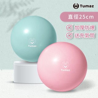 Tumaz月熊/25cm皮拉提斯球 贈氣筒 瑜珈小球 彈力球 充氣瑜珈球 瑜伽球 臺灣免運現貨
