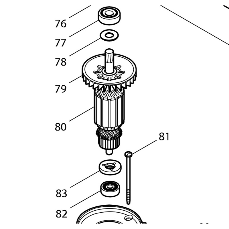 MAKITA 牧田 電動鎚鑽 HR2811F 原廠馬達心 515291-5