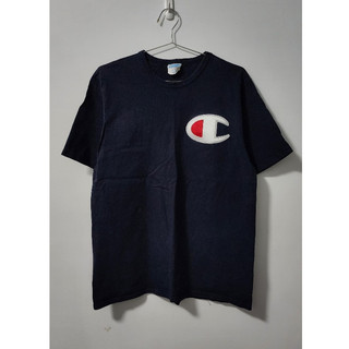 美國 Champion 冠軍 刺繡 大Logo 重磅 圓領 修身 短袖 上衣 T恤 T-shirt Tee 宏都拉斯製