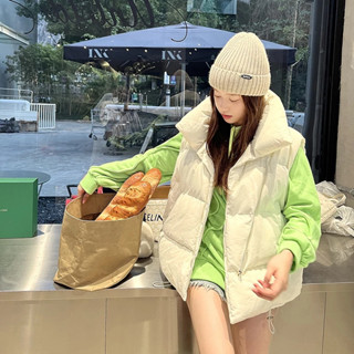CHILL現貨 韓系鋪棉背心外套 拉鍊鋪棉背心 羽絨背心外套 女生 背心外套 女裝外套 無袖外套 外搭馬甲 預購