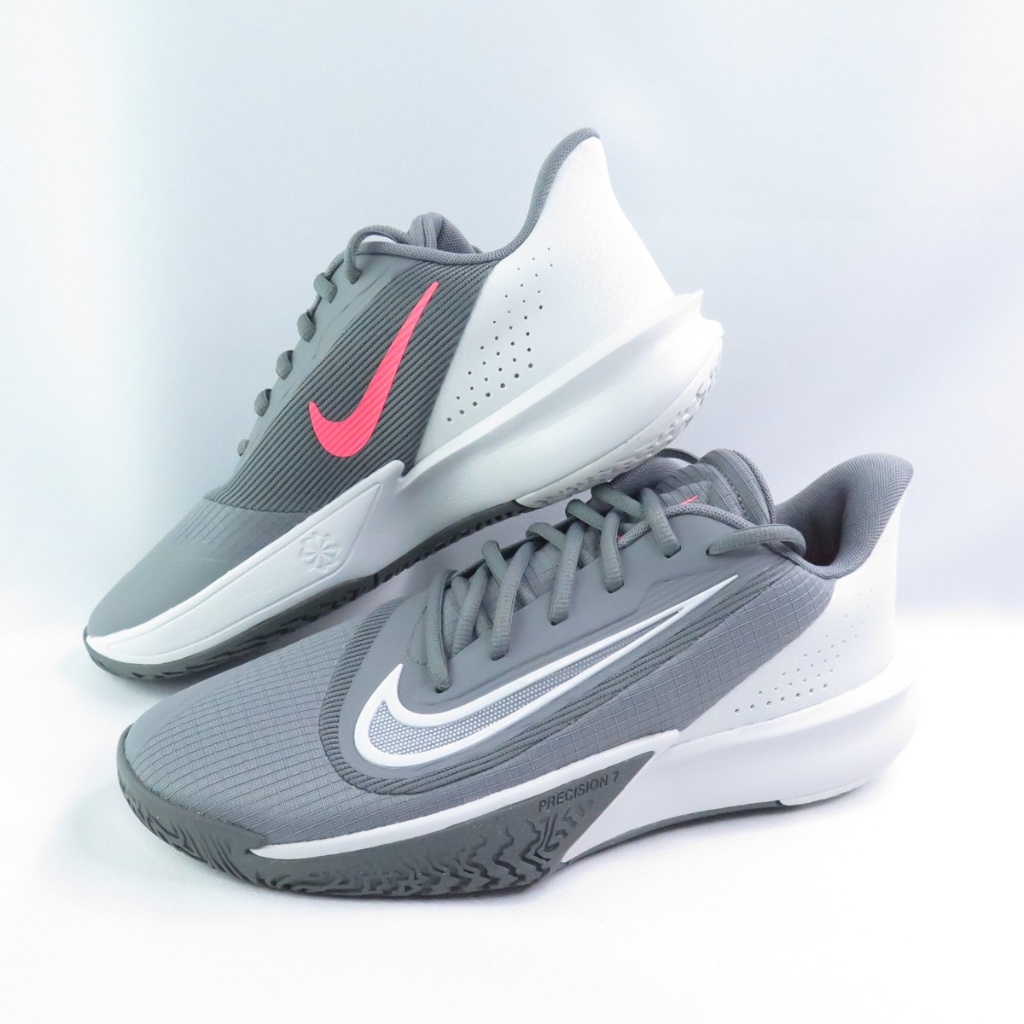 NIKE FN4322003 Precision 7 男籃球鞋 緩震 抓地 低筒 鐵灰 大尺碼