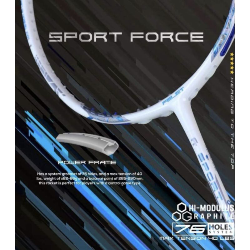 輝厲FELET SPORT FORCE ZF2框型 白色zf2 耐40高磅