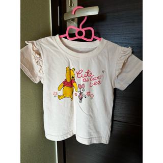 🌟二手童裝👶 韓系平價服飾-維尼小熊插圖短T (已售出)